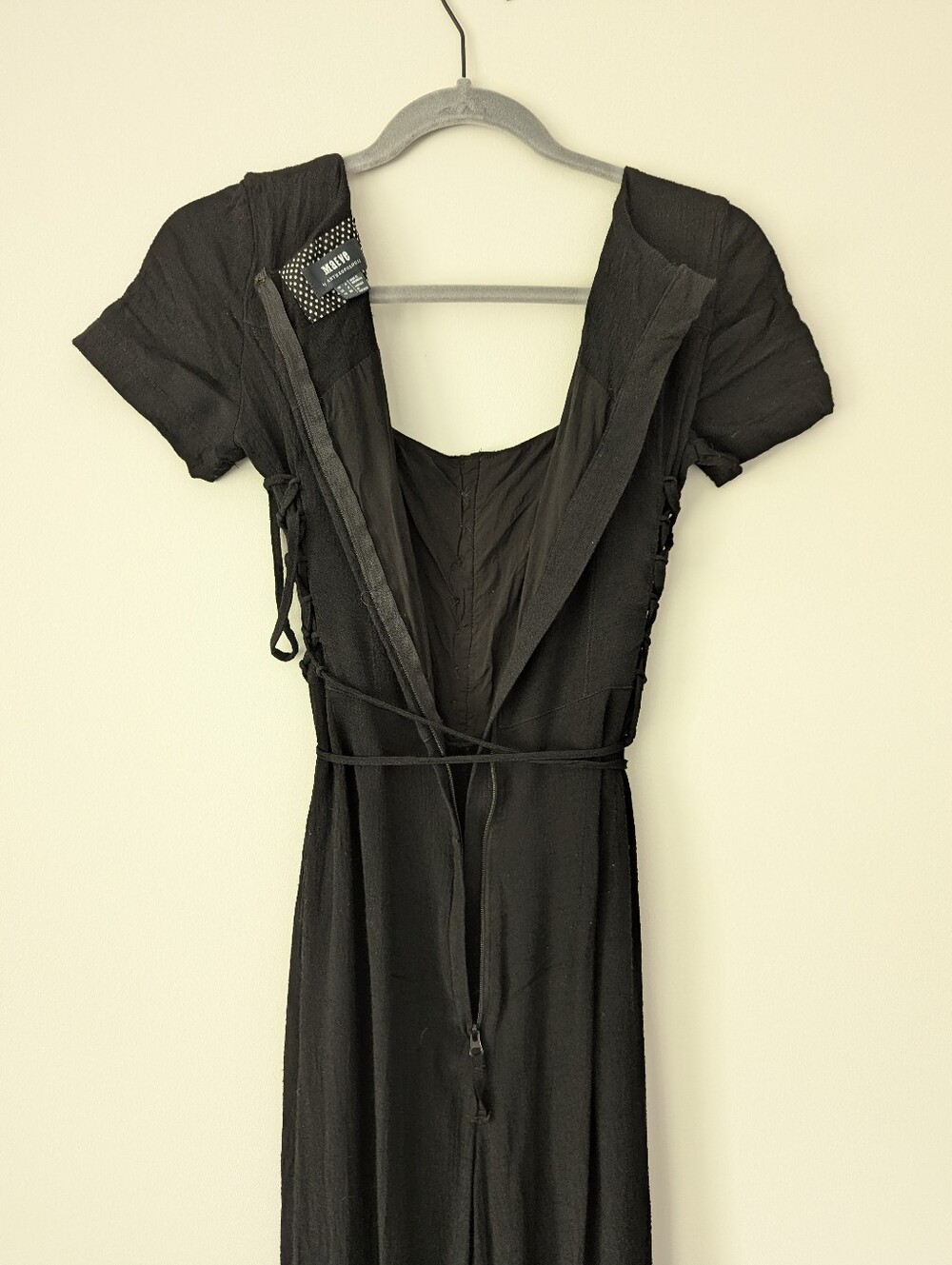 Anthropologie Maeve Sienna Jumpsuit Square Neck Buttons Ties - Picture 5 of 15